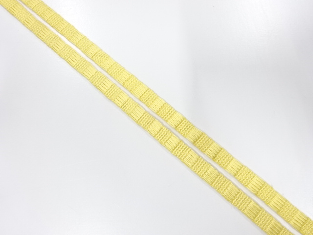 アンティーク　帯留め用　手組三分紐